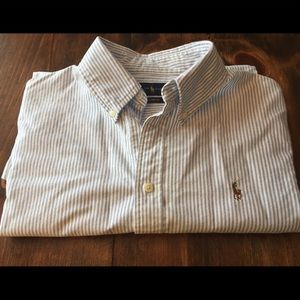 Ralph Lauren stripped oxford button down L
